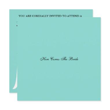 Here Comes The Bride Teal Blue  Party