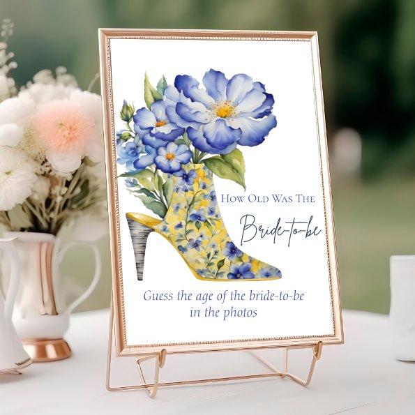High-Heel "How Old Was the Bride-to-Be" game Table Number