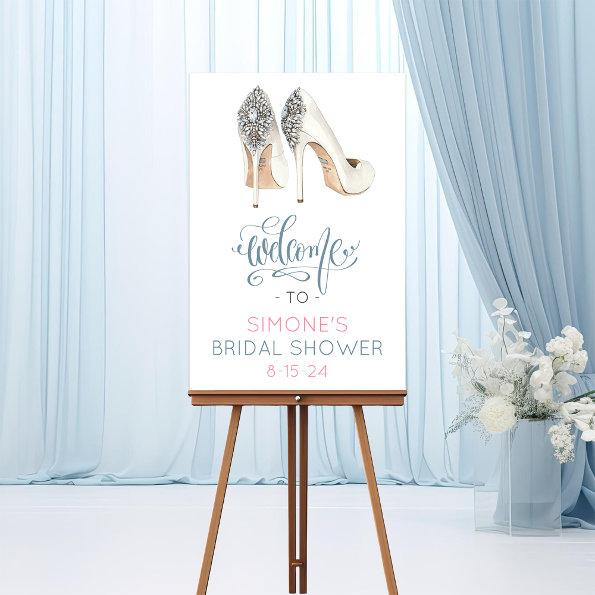 High Heel Shoe Bridal Shower Welcome Sign