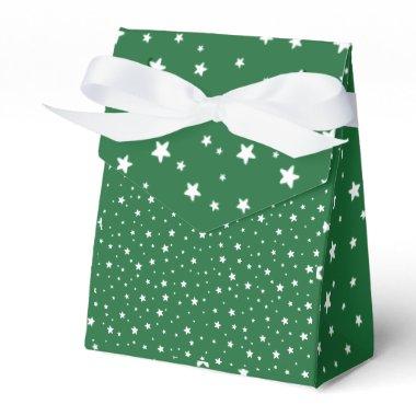 Hip Stars All Party Green Christmas Holiday Party Favor Boxes