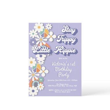 Hippie 1960's 1970's Peace Love & Party Birthday I