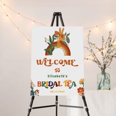 Hippie Retro 70s Bridal Tea Welcome Sign