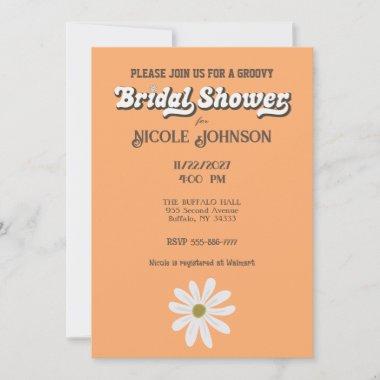 Hippy Boho Retro Bridal Shower Invitations