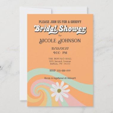 Hippy Boho Retro Bridal Shower Invitations