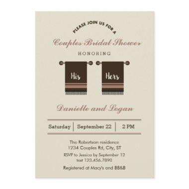 His and Hers Bridal Shower Invitations