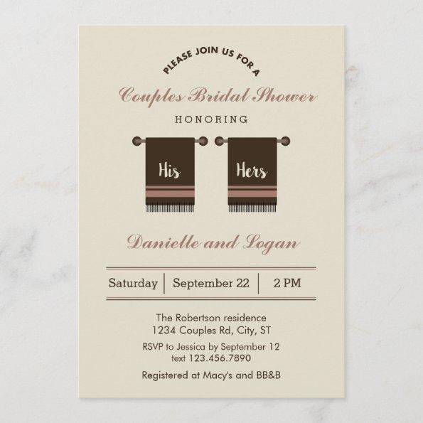His and Hers Bridal Shower Invitations