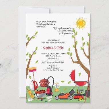 His and Hers Wedding Shower Invitations