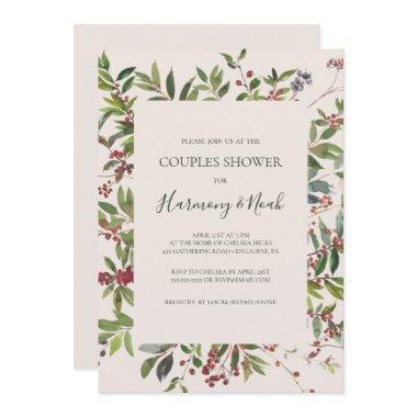 Holiday Chic Botanical | Champagne Couples Shower