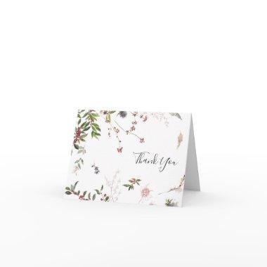 Holiday Chic Botanical | White Thank You