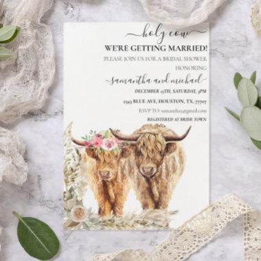 Holy Cow Highland Bridal Wedding Invitations