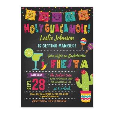 Holy Guacamole Fiesta Bachelorette Invitations