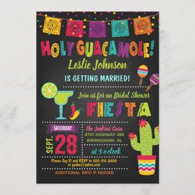 Holy Guacamole Fiesta Bridal Shower Invitations
