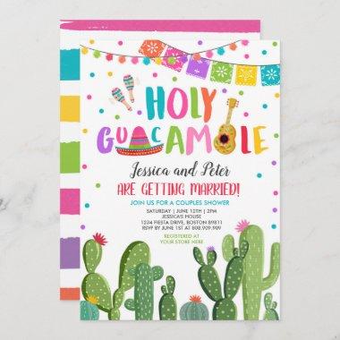 Holy Guacamole Fiesta Cactus Couples Shower Invitations