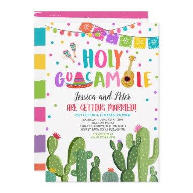 Holy Guacamole Fiesta Cactus Couples Shower Invitations