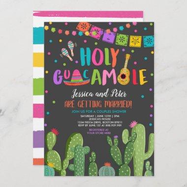 Holy Guacamole Fiesta Cactus Couples Shower Invitations