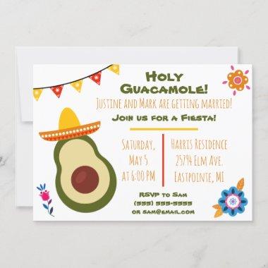 Holy Guacamole Fiesta Invitations