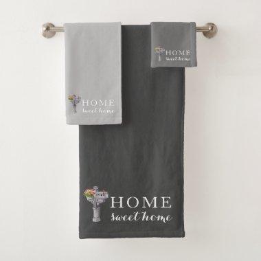 Home Sweet Home Mailbox Number Towel Set