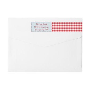 Homemade Christmas Envelope Wrap Around Label