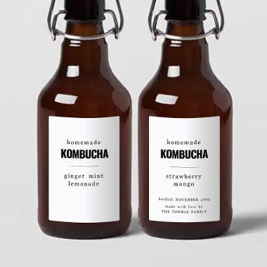 Homemade Kombucha Labels