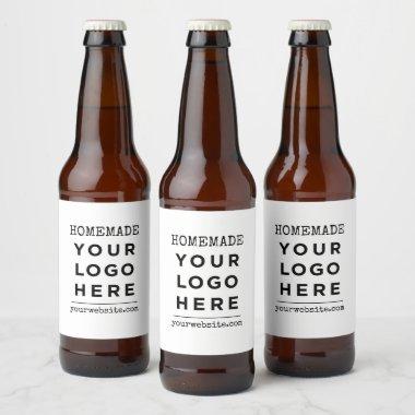 Homemade Website Your Business Logo Product Beer Bottle Label