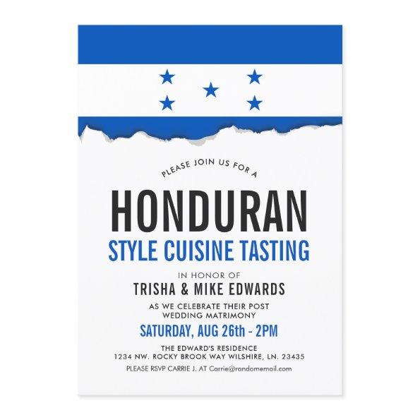 Honduran Cuisine | Party Flag White Invite