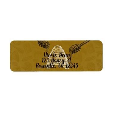 Honey Bee Beehive Birthday Party Wedding Organic Label