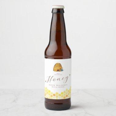 Honey Bee Bridal Shower Beer Bottle Label