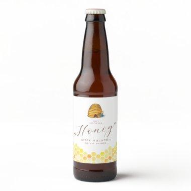 Honey Bee Bridal Shower Beer Bottle Label