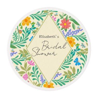 Honey Bee, Ladybug, Butterfly, Dragonfly & Flowers Edible Frosting Rounds