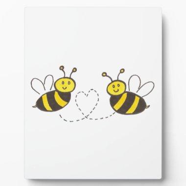 Honey Bees with Heart Plaque