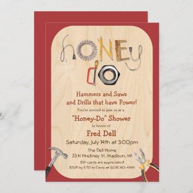 Honey Do Couples Shower Invitations