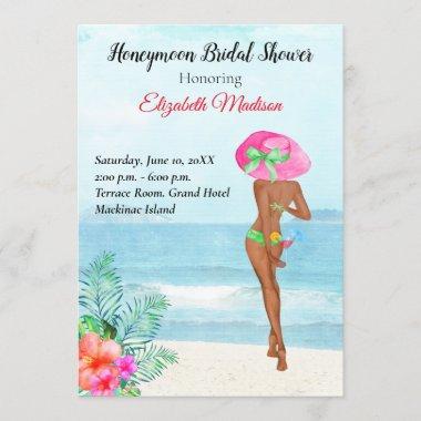 Honeymoon Bridal Shower Invitations
