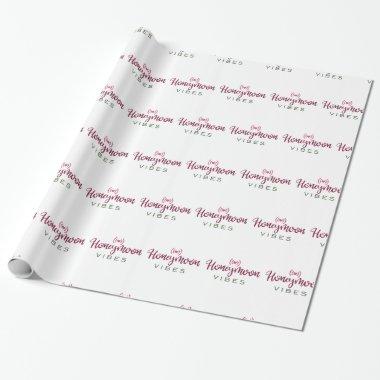 Honeymoon Couple Design Honeymoon Vibes Wrapping Paper