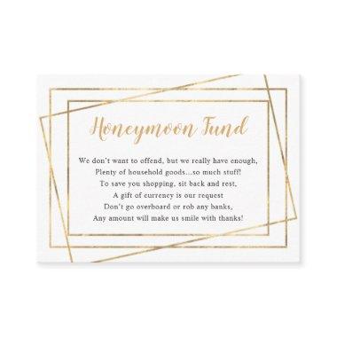 Honeymoon Fund bridal shower or wedding Enclosure Invitations