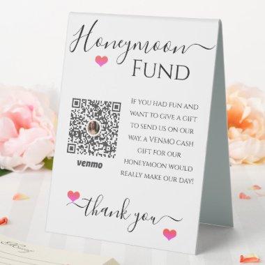 Honeymoon Fund Wedding Reception Venmo Code Sign