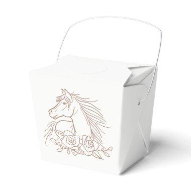 Horse Lover Country Wedding Western Rustic Equine Favor Boxes