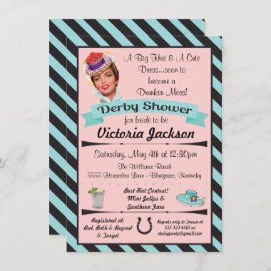 Horse Racing Derby Bridal Shower Invitations