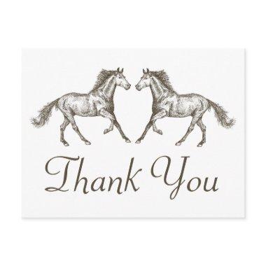 Horse Thank You Western Wedding Country Rustic Post