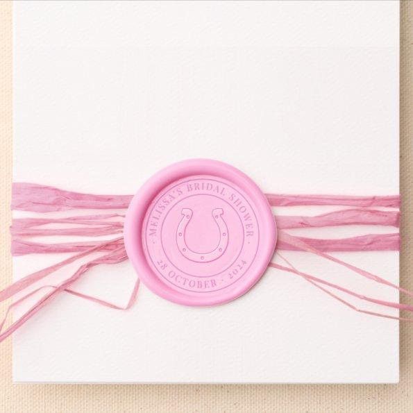 Horseshoe "Off to the Altar"  Favor Wax Seal Sticker