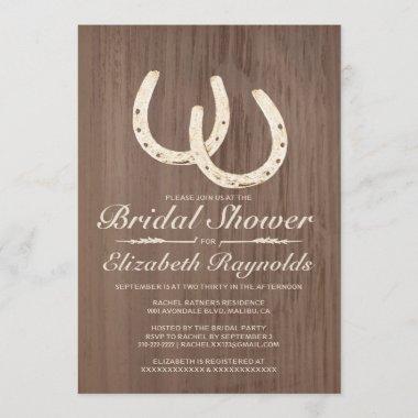 Horseshoes Bridal Shower Invitations