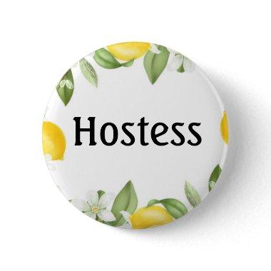 Hostess Lemons  Gifts Weddings Button
