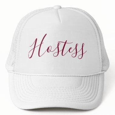 Hostess lovely Calligraphy Trucker Hat