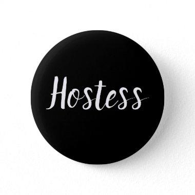 Hostess Minimalist Bridal shower Gifts Weddings Button