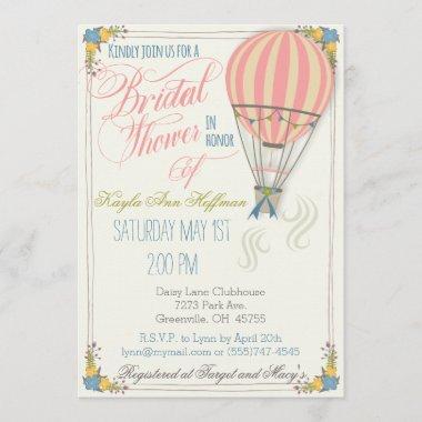 Hot Air Balloon Bridal Shower Invitations. Invitations