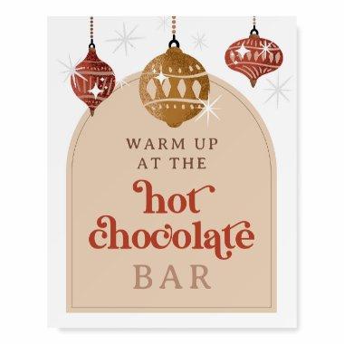 Hot Chocolate Bar Retro Bauble Christmas Bridal Foam Board