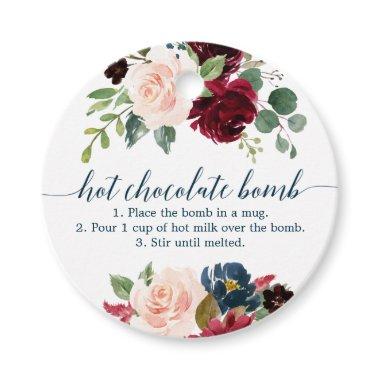 Hot Chocolate Bomb Favor Tag Instructions