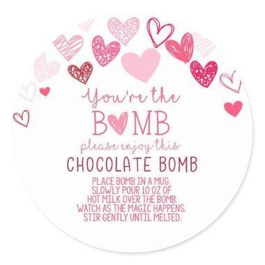 Hot Chocolate Bomb Valentine Tag