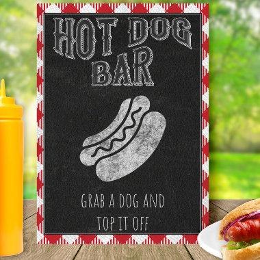 Hot Dog Bar I Do BBQ Party Sign