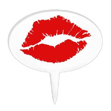 "Hot Lips" Cake Topper