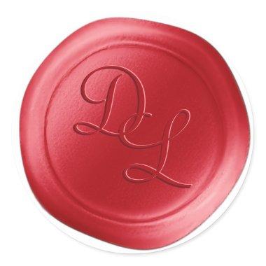 Hot Pepper 2 Letter Monogram Wax Seal Stickers